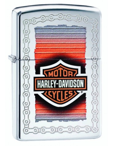 Briquet Zippo Harley-Davidson Silver Stripes